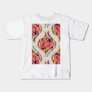 Fruit Salad - a tropical pattern Kids T-Shirt